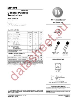 2N4401RLRAG datasheet  